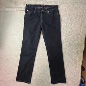 Y2K Flavour by Bubblegum USA Jeans Mid Rise Straight Leg Dark Wash Size 9/10 VTG